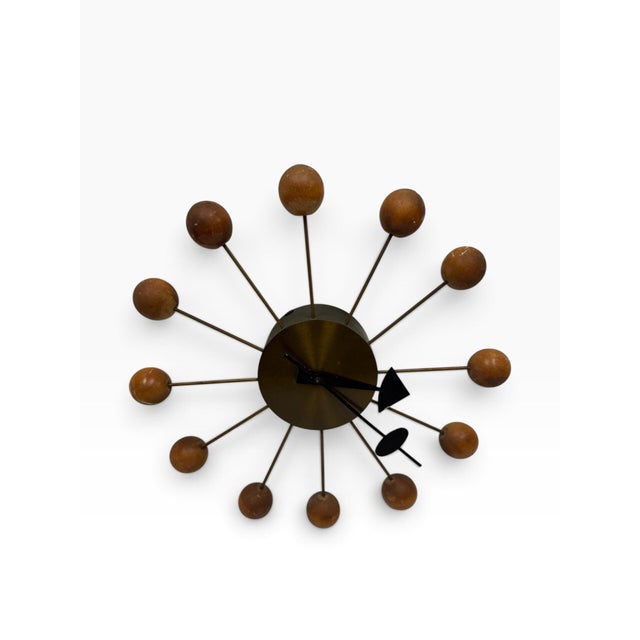Own a true icon of Mid-Century Modern design. This is an authentic, original 1950s production "Ball Clock" (Model 4755)...