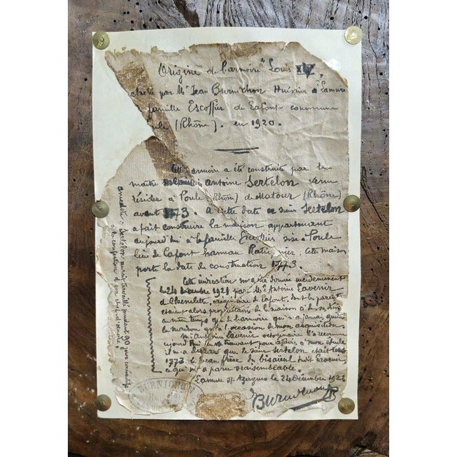 Louis XV Armoire in Marquetry, Elm and Walnut by Antoine Sertelon, 1773 For Sale - Image 5 of 6