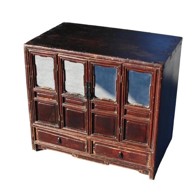 Antique Mirrored Vanity Kang Chest For Sale - Image 4 of 12