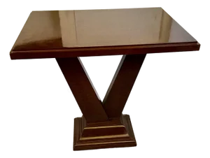 Mid 20th Century Exquisite Burl Top Jonathan Franc Art Deco Console Table Burl Top Jonathan Franc Art Deco Console Table