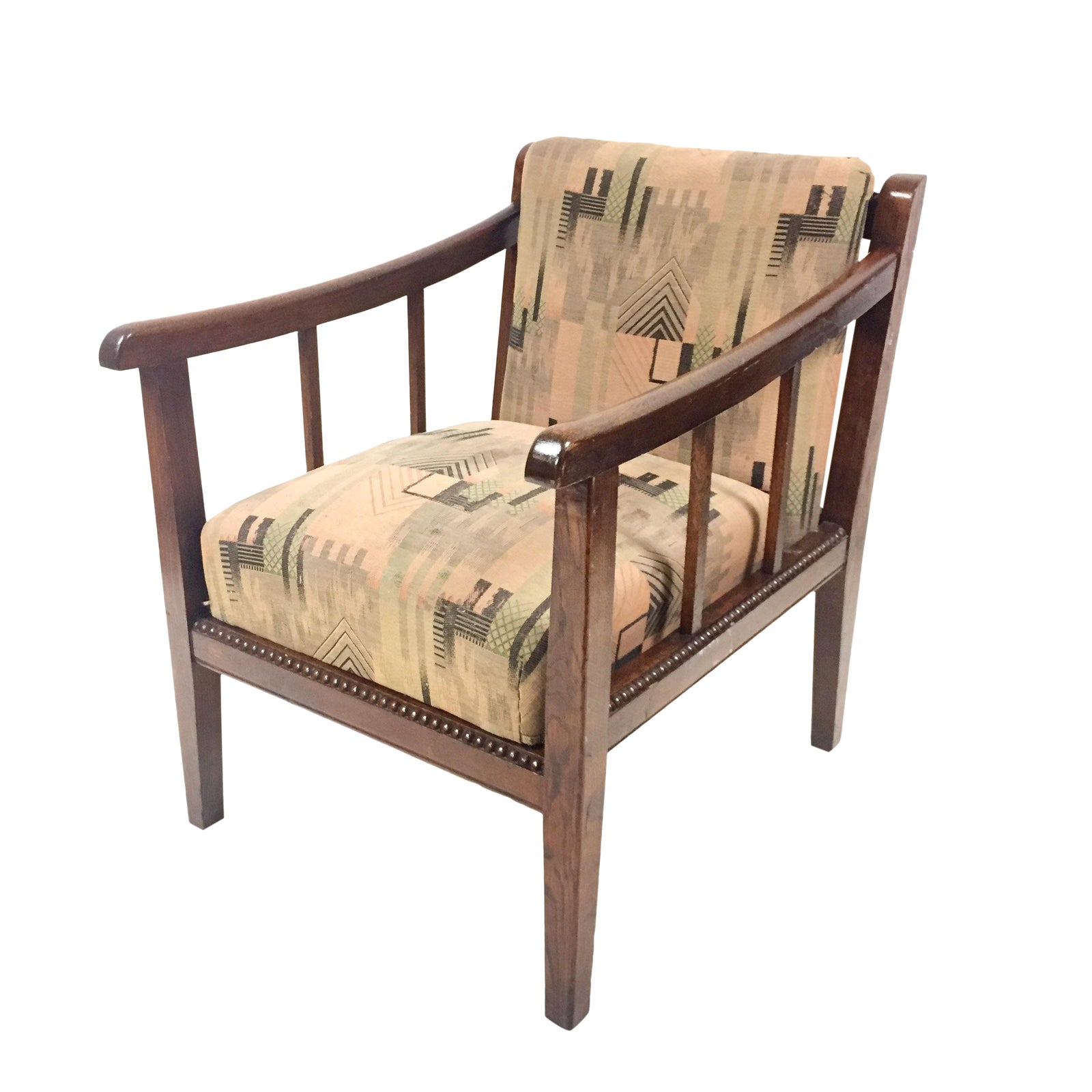 Vintage Mid Century Mission Style Lounge Chair Chairish