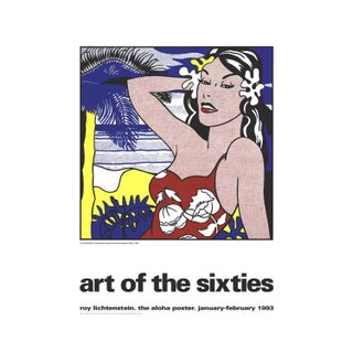 1993 Roy Lichtenstein 'Aloha, from Art of the Sixties' Pop Art Multicolor,Red,Yellow,White,Blue Israel Serigraph For Sale