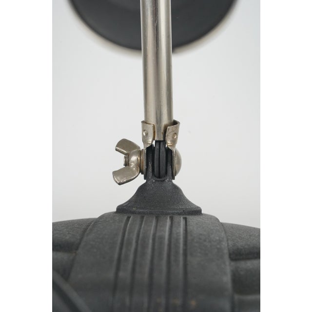 Mid 20th Century Restored Art Deco Industrial Articulating Desk Lamp For Sale - Image 9 of 13