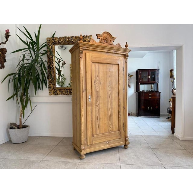 Gründerzeit Farmhouse Wardrobe in Wood For Sale - Image 12 of 17