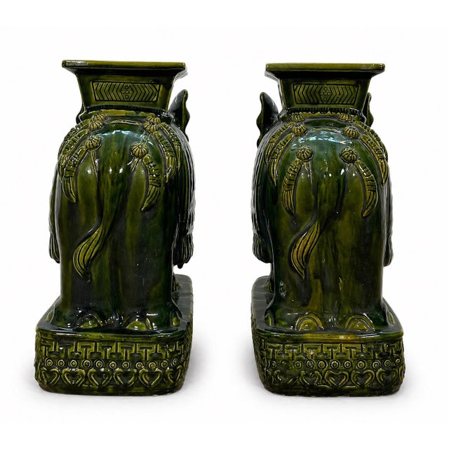Vintage Pair of Elephant Garden Stools For Sale In Jacksonville, FL - Image 6 of 7
