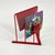 1980s Red Magazine Rack attributed to Markus Börgens for D-Tec, 1980s For Sale - Image 5 of 7