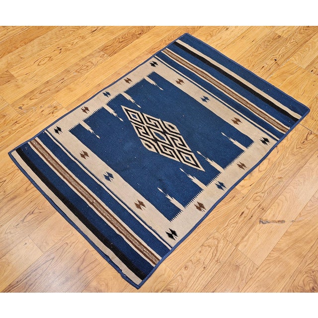 Early 20th Century Saltillo Serape Kilim Rug For Sale - Image 9 of 9