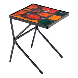 1970s Period Mid-Century Modern Vallauris Side Table For Sale