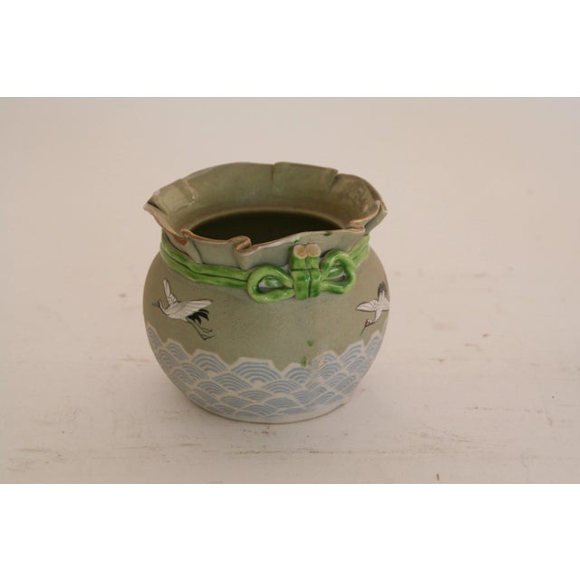 Ceramic Vintage Hand-Painted Japanese Bowls, Set of 2 For Sale - Image 7 of 8