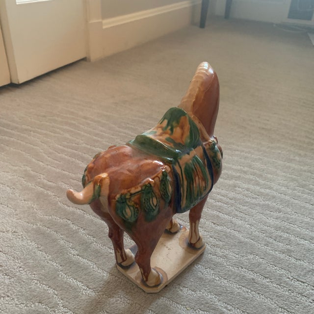 Tang-Style Chinese Ceramic Horse For Sale - Image 4 of 9