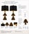 PAIR OF HOLLYWOOD REGENCY GILDED FLEUR-DE-LIS TABLE LAMPS WITH BLACK & GOLD DRUM SHADES A dramatic and highly decorative...