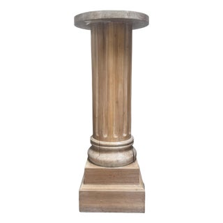 Antique Fluted Pedestal Column For Sale
