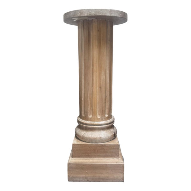 Antique Fluted Pedestal Column For Sale