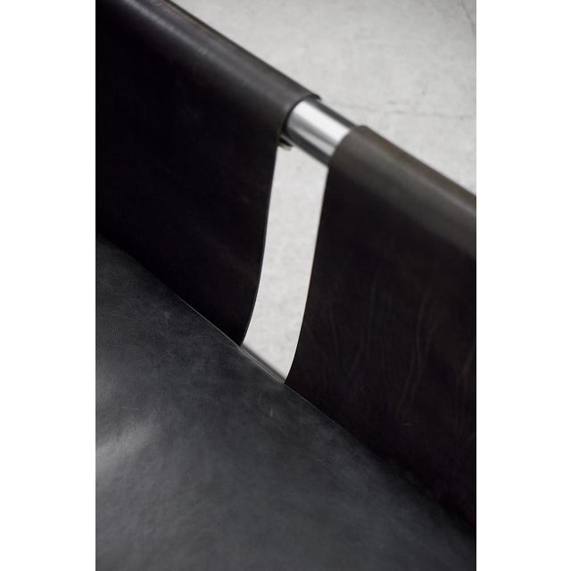 Vintage Bauhaus Tubular Metal & Leather Sofa, 1950s For Sale - Image 6 of 18