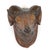Pottery Ram's Head, France circa 1850, possibly used in a butcher's shop.