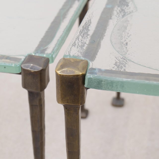 Tables in Bronze and Glass by Lothar Klute, Set of 3 For Sale - Image 15 of 18