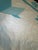 Vintage Handmade Quilted Turquoise and White Lone Star Quilt For Sale - Image 10 of 15