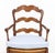 Wood French Provincial Style Walnut Dining Chairs, 4 For Sale - Image 7 of 15