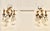 A pair of French triple wall light chandeliers These are a very pretty pair of triple wall lights, the brass lyre shaped...