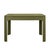 Olive Matthew Izzo Home Theo Three Drawer Olive Green Lacquer Desk With Brass Beetle Knobs For Sale - Image 8 of 11