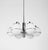 Mid-Century Italian Chrome and Opaline Glass Chandelier by Targetti Sankey, 1970s For Sale - Image 10 of 18