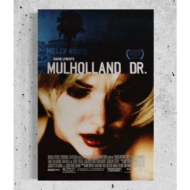 Mulholland Drive 2001 Original Movie Poster featuring Laura Harring Original Vintage Theatrical Unfolded Single-Sided One-...