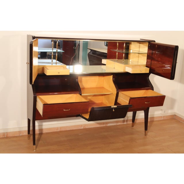 Vintage Dining Room Suite by Osvaldo Borsani for Fratelli Turri, Italy, 1950s, Set of 9 For Sale - Image 11 of 18