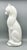 18" Art Deco Style White Bisque Ceramic Cat – Monumental Figurine For Sale - Image 10 of 12