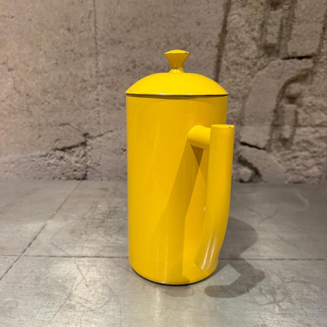 French Frieling Double-Walled Stainless Steel French Press Coffee Maker Sunshine Yellow For Sale - Image 3 of 12
