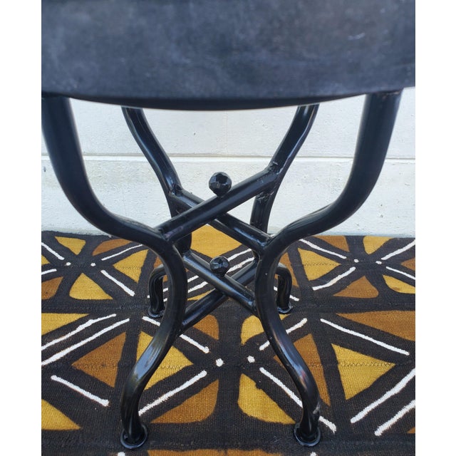 2020s 16" Emerald Aqua Moroccan Mosaic Table For Sale - Image 5 of 7