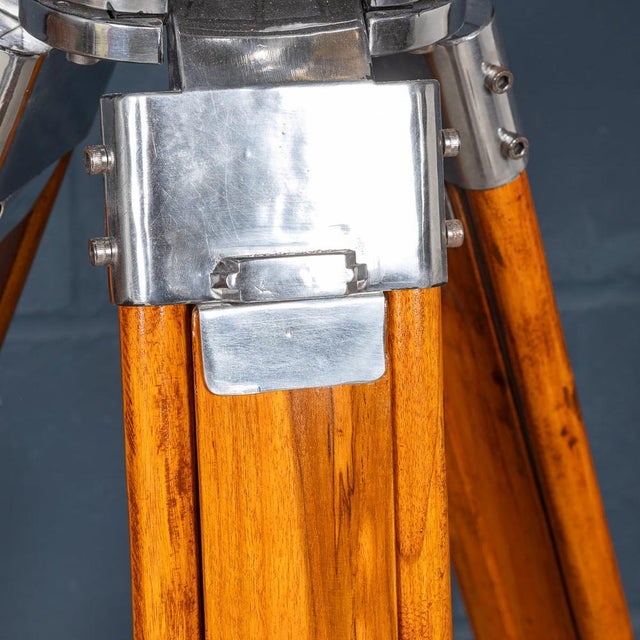 Metal Mid-Century Japanese Naval Bridge Big Eye Binoculars from Nikon, 1940s For Sale - Image 7 of 18