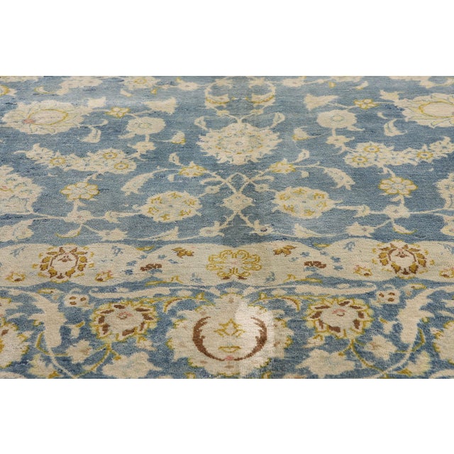 Early 20th Century Antique Persian Kashan Rug, 09'09 X 12'10 For Sale - Image 5 of 10