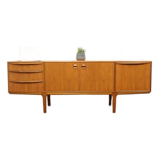Mid Century Modern Vintage Teak Credenza Sideboard by McIntosh Danish Style For Sale