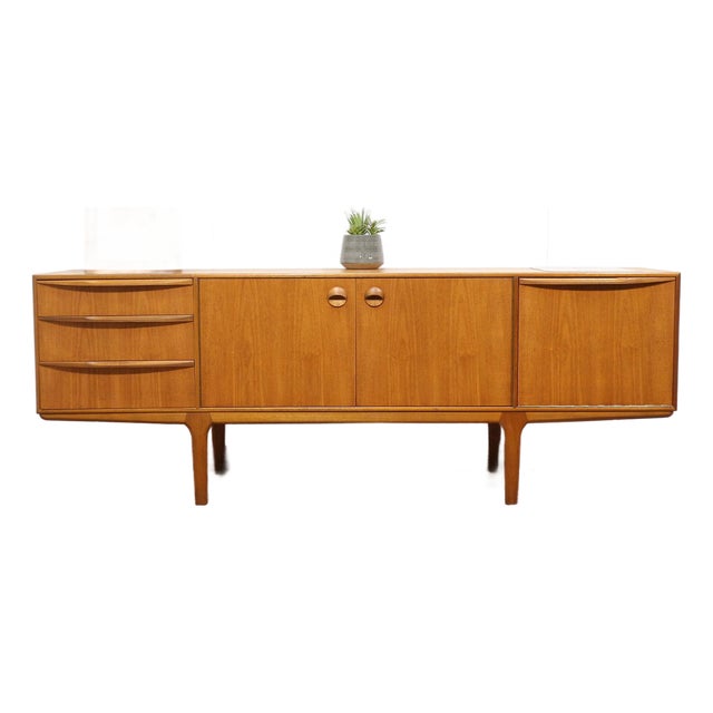 Mid Century Modern Vintage Teak Credenza Sideboard by McIntosh Danish Style For Sale