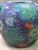1970s Large Asian Lavender Jar With Lid Floral and Lilly Pad Print For Sale - Image 5 of 10