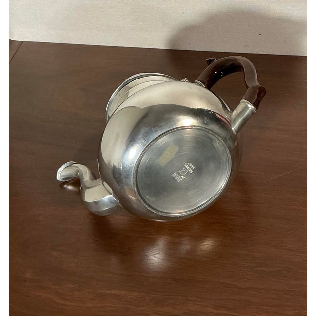 Vintage John Somers Brazil Pewter Teapot/Server - Polished For Sale - Image 9 of 11