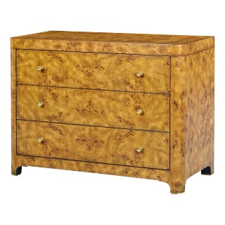 Contemporary Art Deco Burl Chest For Sale
