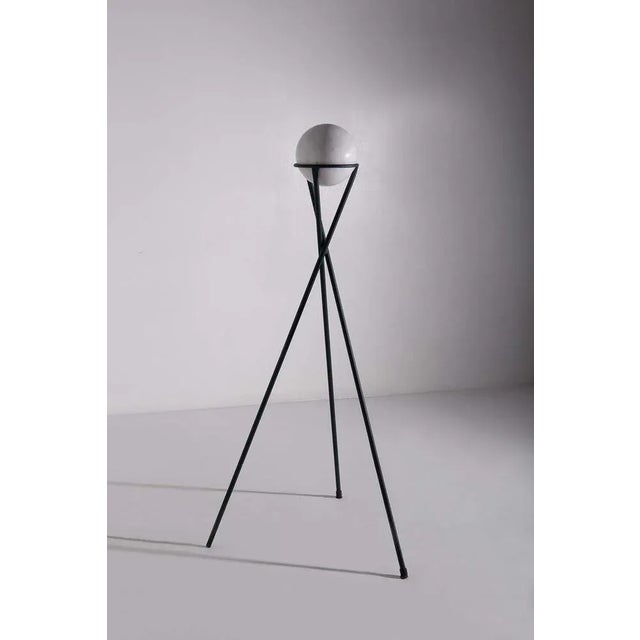 Metal Italian Marble Decorative Sculptural Pedestal, 1950s For Sale - Image 7 of 7