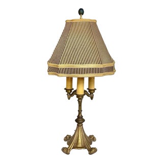 1920s Cast Brass Table Lamp by Rembrandt For Sale