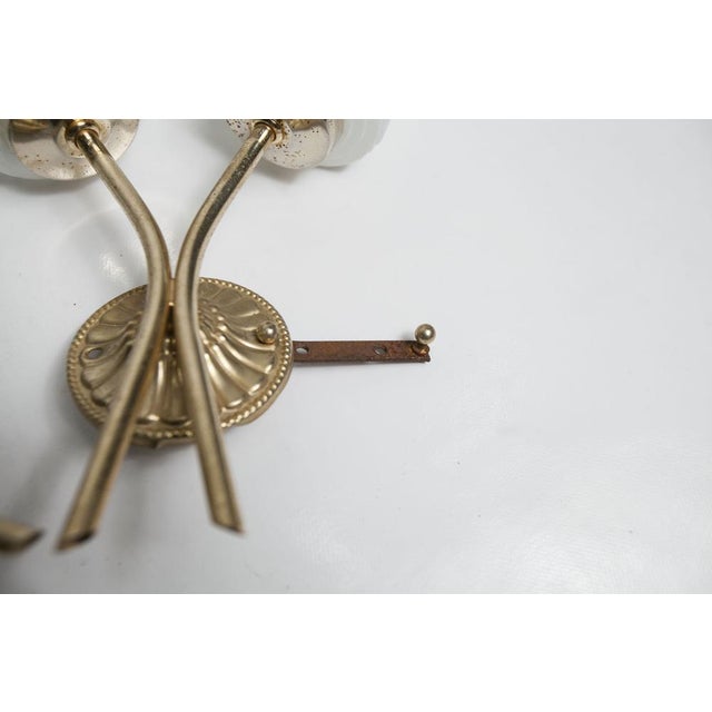Brass and Glass Wall Lights, 1960s, Set of 2 For Sale - Image 10 of 18