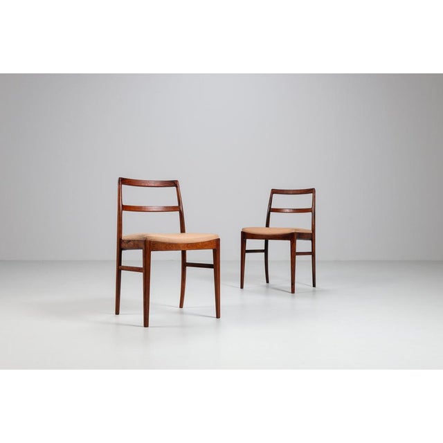Wood Model 430 Dining Chairs in Rosewood by Arne Vodder for Sibast, 1960s, Set of 6 For Sale - Image 7 of 18