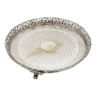 Circular Silver Ticket Box Saver For Sale
