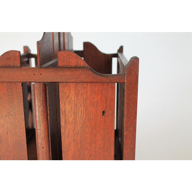 Vintage Arts & Craft Style Magazine Rack For Sale - Image 13 of 15