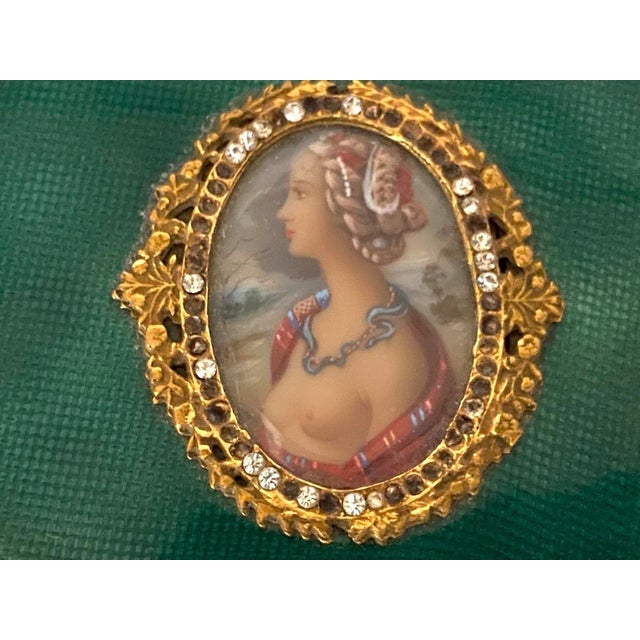 C1860 French Louis XVI Bronze Enamel Jewelry Box - 1 Pc For Sale - Image 9 of 11
