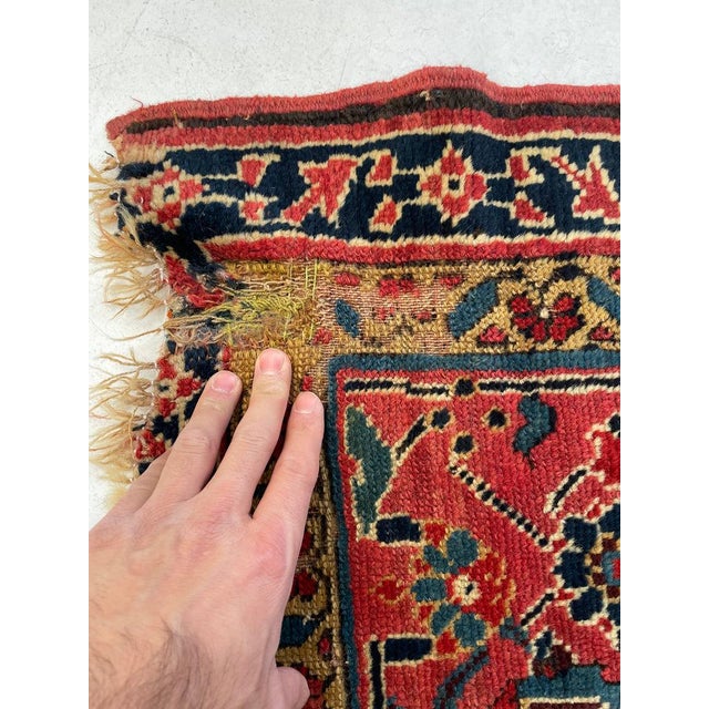 Antique Kurdish Kelleh Gallery Runner C. 1900's Rug 7.4 x 19.5 For Sale - Image 10 of 14