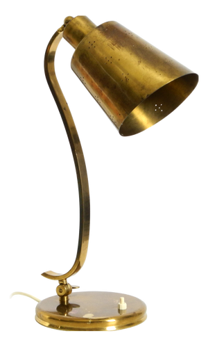 Large Mid-Century Modern Brass Table Lamp, 1950s