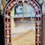 Traditional Small Venetian Red Cut to Clear Glass Mirror With Engraved Designs For Sale - Image 3 of 11