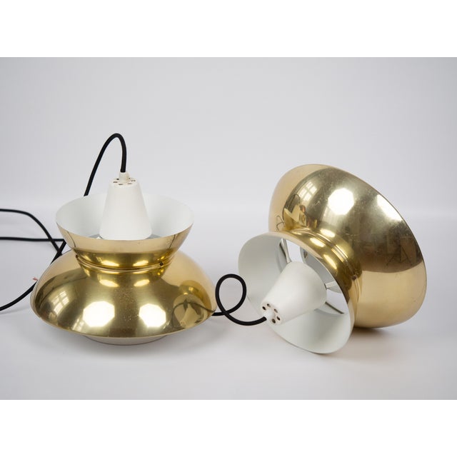 Vintage Danish Pendant Lamps by Henning Klok for Louis Poulsen, 1950s, Set of 2 For Sale - Image 14 of 15
