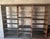 American Iron Bookcase Attributed to Snead & Co c.1910 Iron 3/Bay 8/Shelf Library Bookshelf For Sale - Image 3 of 10