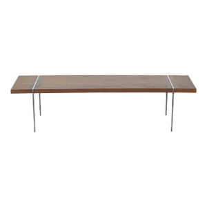 Rosewood and Chrome Coffee Table by Lane